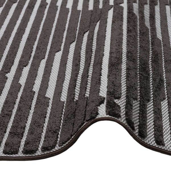 Jazz - Diamond Black / Grey Indoor and Outdoor Rug - 220cm x 160cm product image