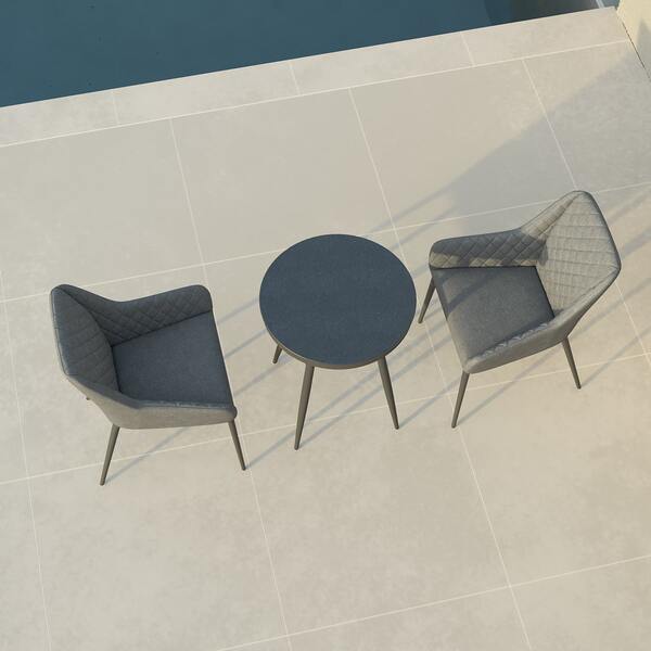 Maze - Outdoor Fabric Zest 2 Seat Bistro Set - Flanelle product image