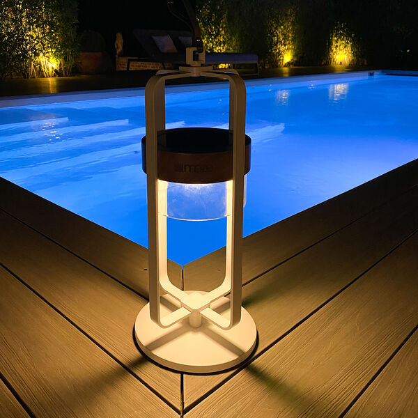 Maze - Satellite Large Solar Light with Stand white product image