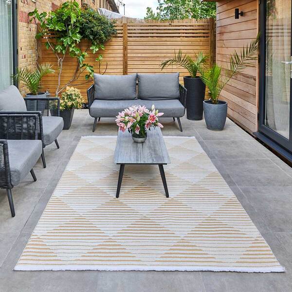 Jazz - Diamond Amber Indoor and Outdoor Rug - 220cm x 160cm product image