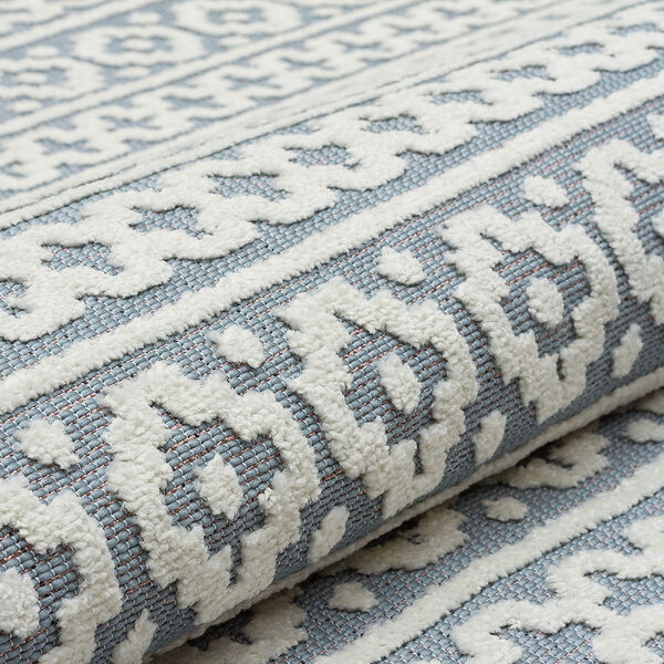 Jazz - Aztec Blue Indoor and Outdoor Rug - 290cm x 190cm product image