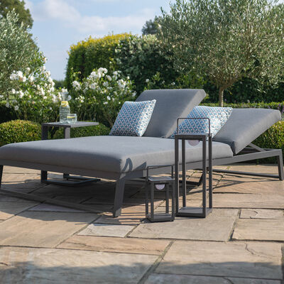 Maze - Outdoor Fabric Allure Double Sunlounger - Flanelle product image
