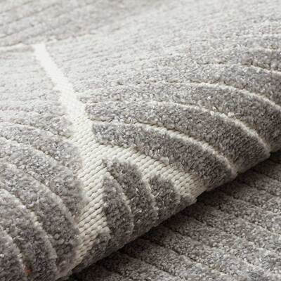 Jazz - Geometric Silver Indoor and Outdoor Rug - 290cm x 190cm product image
