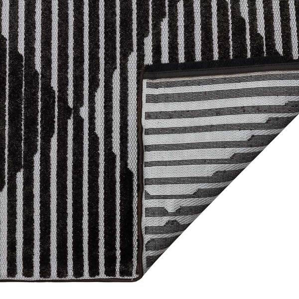 Jazz - Diamond Black / Grey Indoor and Outdoor Rug - 220cm x 160cm product image