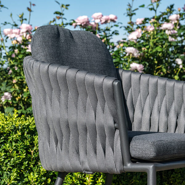 Maze - Marina Rope Weave Bistro Set - Charcoal product image