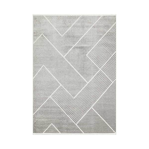 Jazz - Geometric Silver Indoor and Outdoor Rug - 290cm x 190cm product image
