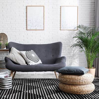 Jazz - Diamond Black / Grey Indoor and Outdoor Rug - 220cm x 160cm product image