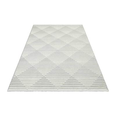 Jazz - Diamond Silver Indoor and Outdoor Rug - 220cm x 160cm product image