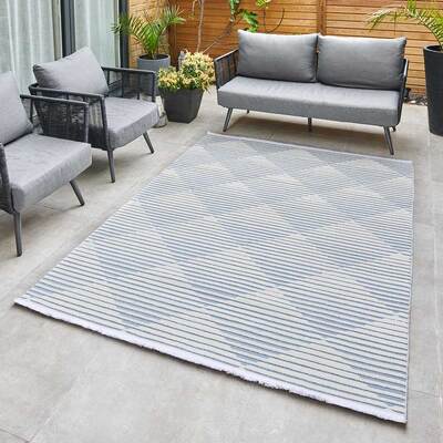 Jazz - Diamond Blue Indoor and Outdoor Rug - 290cm x 190cm product image