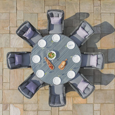 Maze - Victoria 8 Seat Round Rattan Dining Set product image