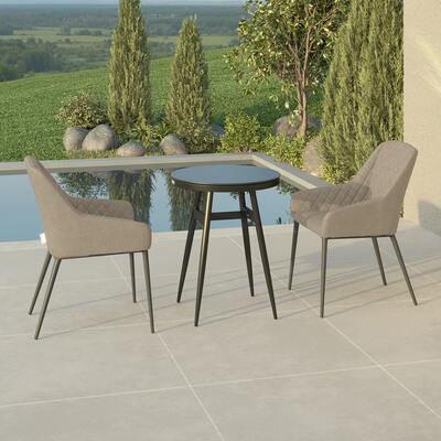 Maze - Outdoor Fabric Zest 2 Seat Bistro Set - Taupe product image