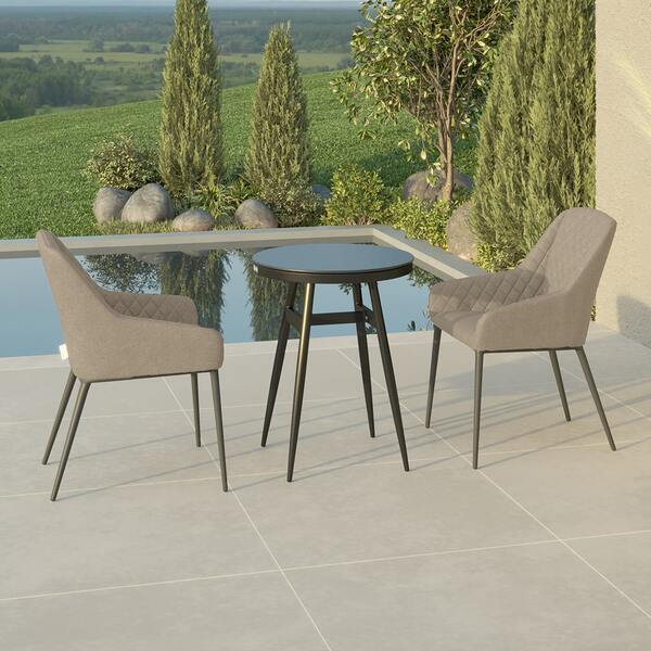 Maze - Outdoor Fabric Zest 2 Seat Bistro Set - Taupe product image