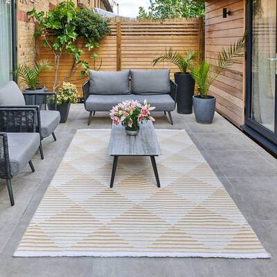 Jazz - Diamond Amber Indoor and Outdoor Rug - 290cm x 190cm product image
