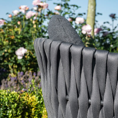 Maze - Marina Rope Weave Bistro Set - Charcoal product image