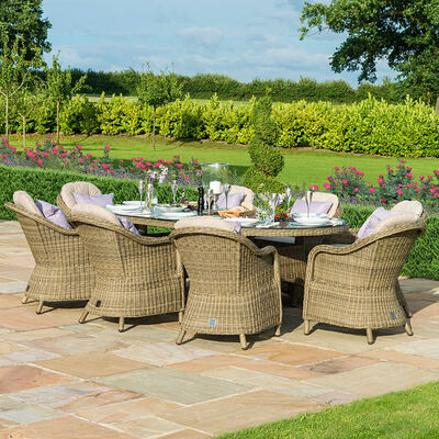 Maze - Winchester Heritage 8 Seat Oval Rattan Dining Set with Ice Bucket & Lazy Susan product image