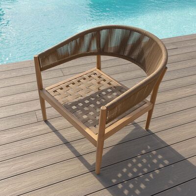 Maze - Porto Rope Weave 2 Seat Sofa Set with Pair of Round Coffee Tables & Armchairs product image