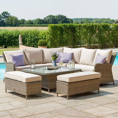 Maze - Winchester Royal Corner Rattan Dining Set with Ice Bucket & Rising Table product image