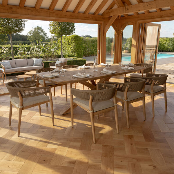 Maze - Porto Rope Weave 8 Seat Rectangular Dining Set product image