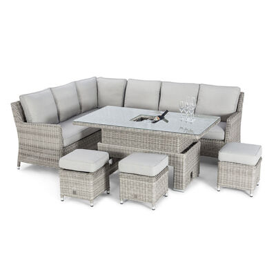 Maze - Oxford Rattan Corner Dining Set with Ice Bucket & Rising Table product image