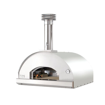 Fontana - Marinara Wood Burning Build in Pizza Oven - Stainless Steel product image