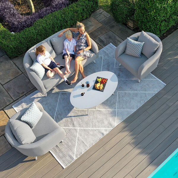 Maze - Outdoor Fabric Ambition 2 Seat Sofa Set - Lead Chine product image