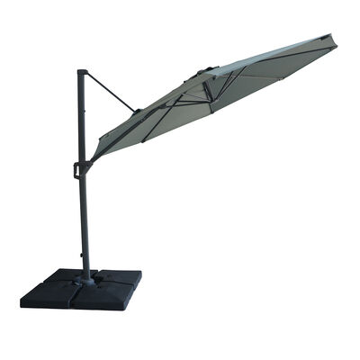 Maze - Helios 3m Round Rotating Cantilever Parasol with Base - Oil Green product image