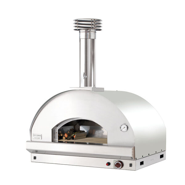 Fontana - Mangiafuoco Build In Gas Pizza Oven - Stainless Steel