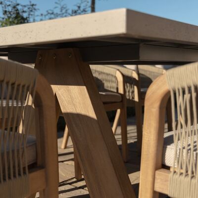 Maze - Martinique Rope Weave 8 Seat Rectangular Dining Set product image