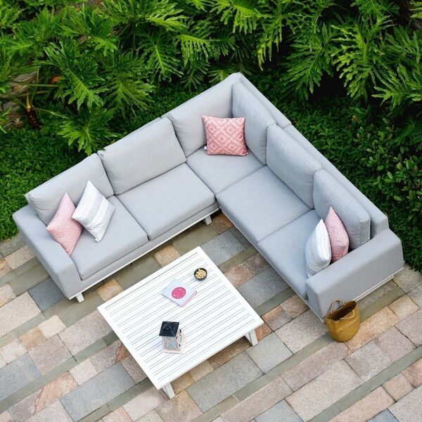 Maze - Outdoor Fabric Ethos Corner Group - Lead Chine product image