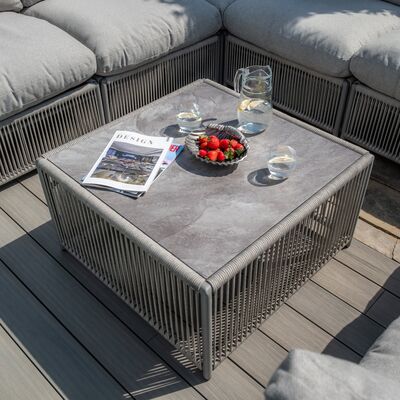 Maze - Maldives Rope Weave U Shaped Corner Sofa Set with Square Coffee Table product image