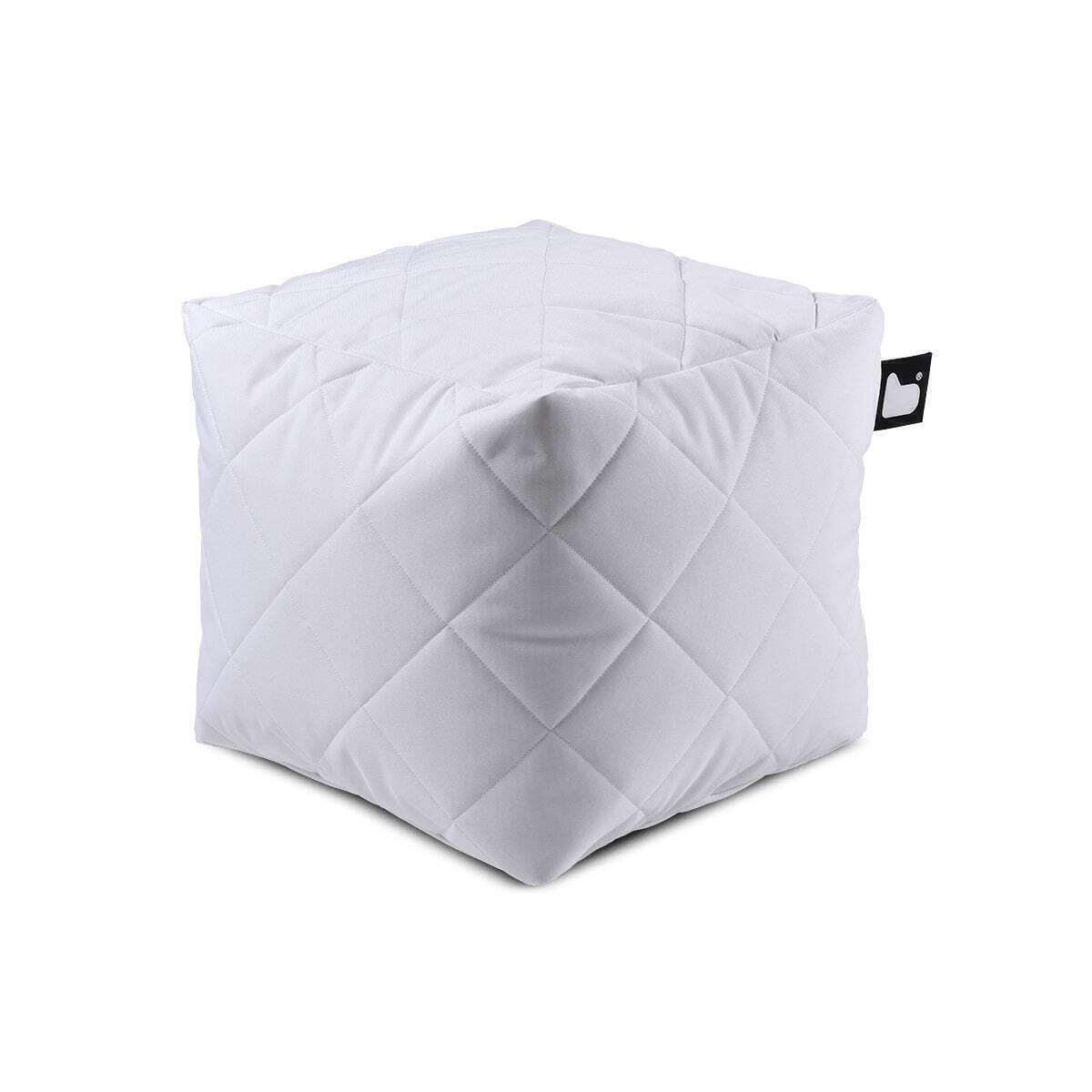Extreme Lounging - Quilted Bean Box  - White product image