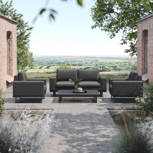 Maze - Outdoor Fabric Ethos 2 Seat Sofa Set - Charcoal product image