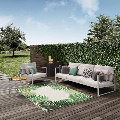 Maze - Botany Palm Leaf Indoor and Outdoor Rug - 160x230cm product image