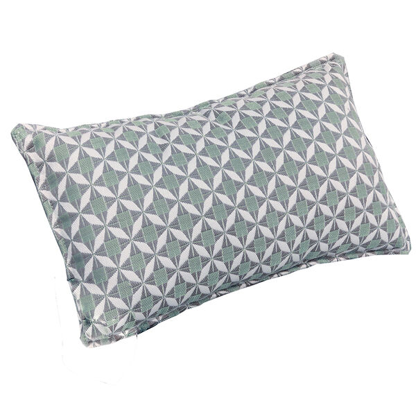Maze - Pair of Outdoor Sunbrella Bolster Cushions (30x50cm) - Mosaic Glacier