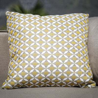 Maze - Pair of Outdoor Fabric Scatter Cushion (43x43cm) - Mosaic Yellow product image
