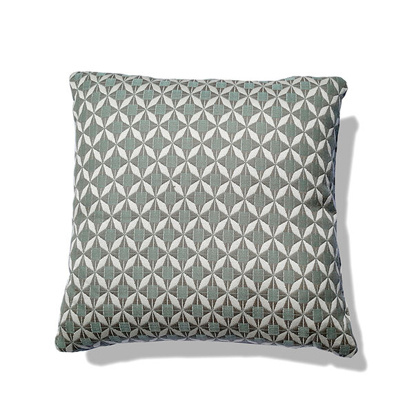 Maze - Pair of Outdoor Fabric Scatter Cushion (43x43cm) - Mosaic Glacier