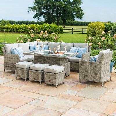 Maze - Oxford Rattan Corner Dining Set with Armchair, Ice Bucket & Rising Table product image