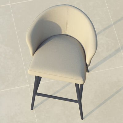 Maze - Outdoor Fabric High Zen Bar Stool - Oatmeal product image