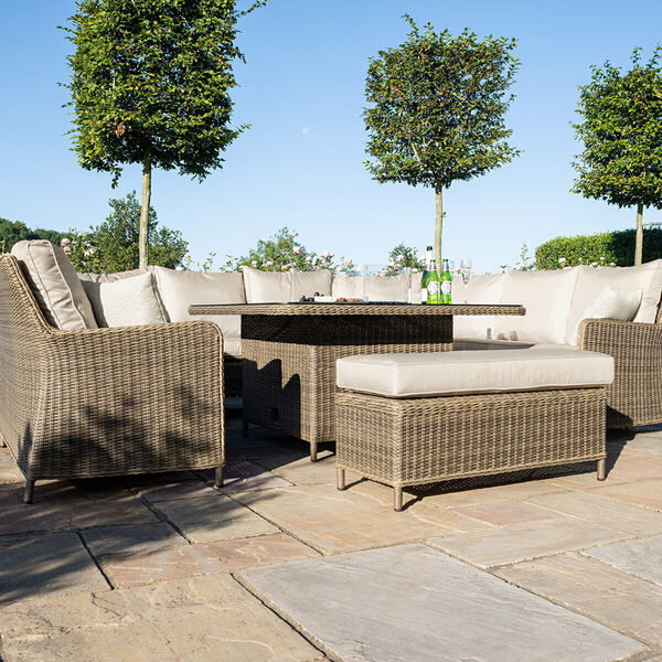 Maze - Winchester Royal U-Shaped Rattan Sofa Set with Fire Pit Table product image