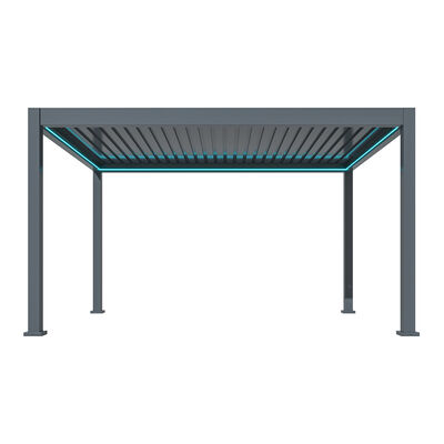 Maze - Eden 3m x 4m Aluminium Metal Outdoor Garden Pergola with LED Lights & Motorised Roof (Customise with Blinds or Louvres) product image