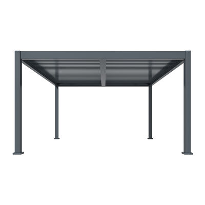 Maze - Eden 4m x 4m Aluminium Metal Outdoor Garden Pergola with LED Lights & Motorised Roof (Customise with Blinds or Louvres) product image