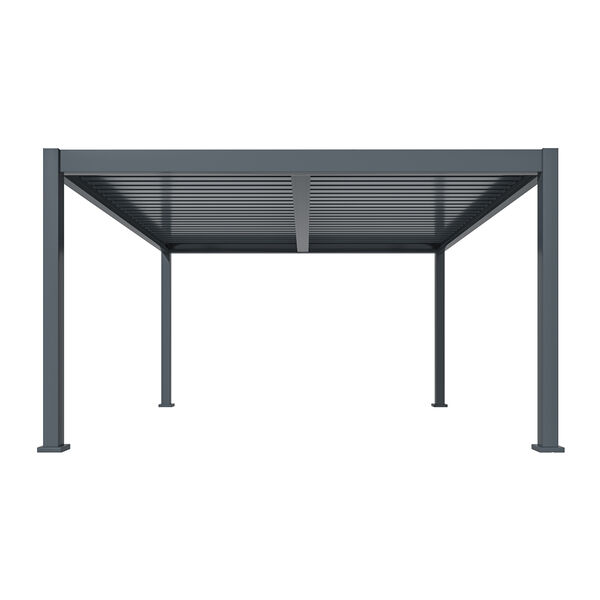 Maze - Eden 4m x 4m Aluminium Metal Outdoor Garden Pergola with LED Lights & Motorised Roof (Customise with Blinds or Louvres) product image