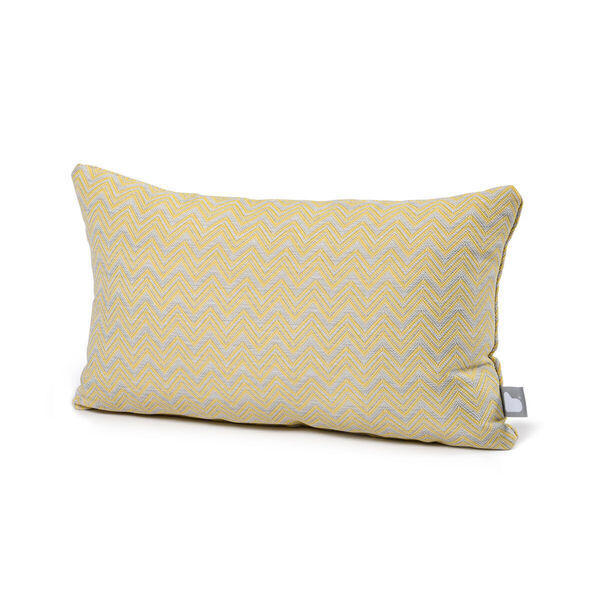 Maze - Pair of Outdoor Bolster Cushions (30x50cm) - Polines Yellow product image