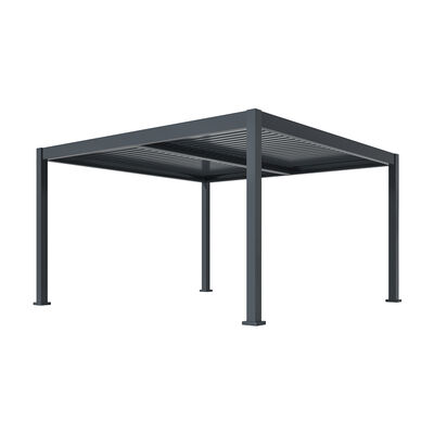 Maze - Eden 4m x 4m Aluminium Metal Outdoor Garden Pergola with LED Lights & Motorised Roof (Customise with Blinds or Louvres) product image