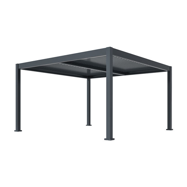 Maze - Eden 4m x 4m Aluminium Metal Outdoor Garden Pergola with LED Lights & Motorised Roof (Customise with Blinds or Louvres) product image