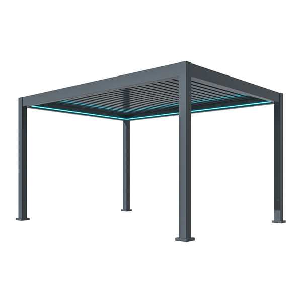 Maze - Eden 3m x 4m Aluminium Metal Outdoor Garden Pergola with LED Lights & Motorised Roof (Customise with Blinds or Louvres) product image