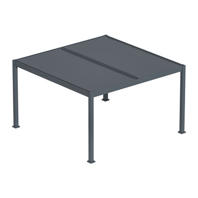 Maze - Eden 4m x 4m Aluminium Metal Outdoor Garden Pergola with LED Lights & Motorised Roof (Customise with Blinds or Louvres) product image
