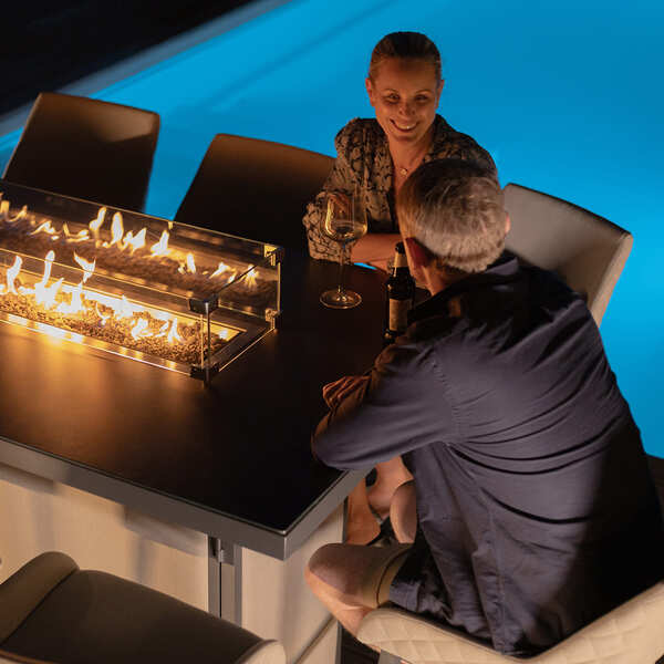 Maze - Outdoor Fabric Regal 8 Seat Rectangular Bar Set with Fire Pit Table product image