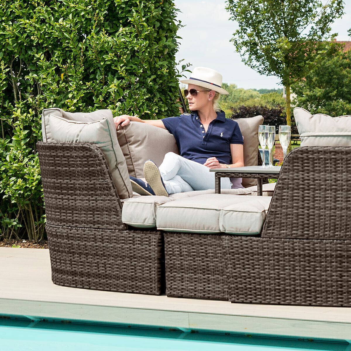 Maze - Cheltenham Rattan Daybed - Brown product image