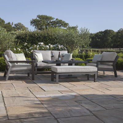 Maze - New York 2 Seat Aluminium Sofa Set with Rising Table - Dove Grey product image